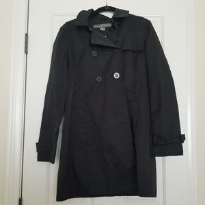 Kenneth Cole Reaction Trench Coat Black M